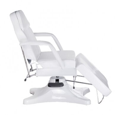 Cosmetology chair HYDRAULIC ARMCHAIR WHITE 2