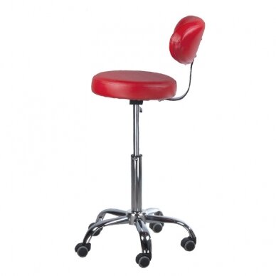 Kosmetoloģijas taburete COSMETIC BEAUTY STOOL LEGO RED 3