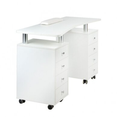 Стол косметолога MANICURE DESK ESTHETIC WHITE 1