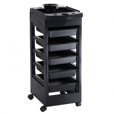 Hairdressing trolley HAIRDRESSER HELPER PRACTIC BLACK (2 pcs.) 2