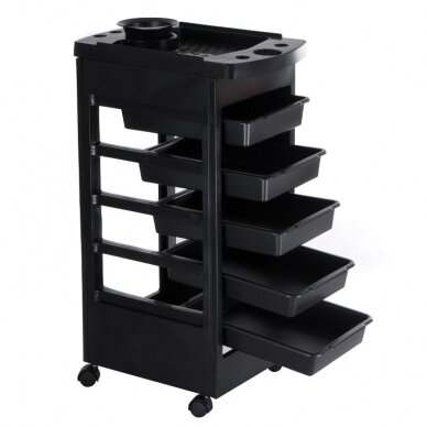 Hairdressing trolley HAIRDRESSER HELPER PRACTIC BLACK (2 pcs.) 3