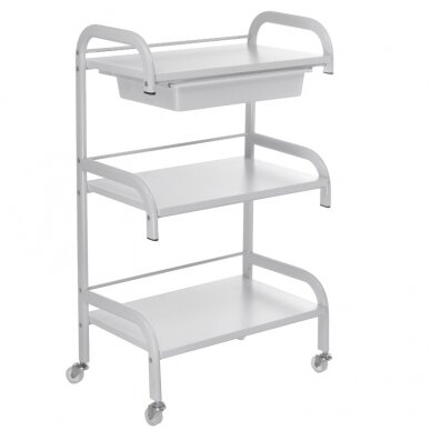 Cosmetology trolley PRO 026 WHITE (2 pcs.) 2