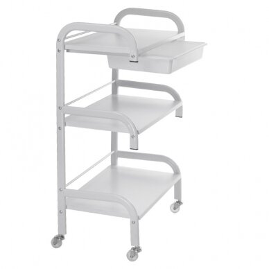 Cosmetology trolley PRO 026 WHITE (2 pcs.) 3