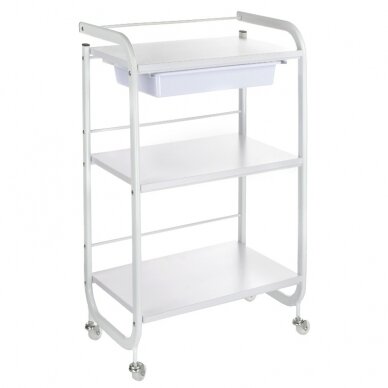 Cosmetology trolley PRO 027 WHITE (2 pcs.) 2