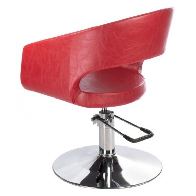 Hairdressing chair PROFESSIONAL HAIRDRESSING CHAIR PAOLO RED 2