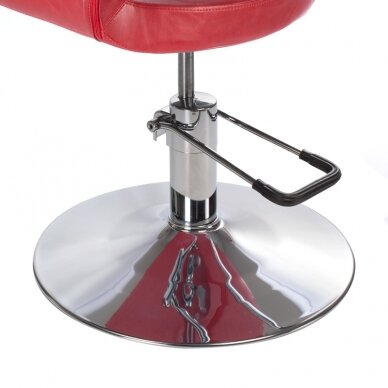 Kirpyklos kėdė PROFESSIONAL HAIRDRESSING CHAIR PAOLO RED 4