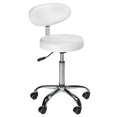 Kosmetologinė meistro kėdutė COSMETIC BEAUTY STOOL LEGO WHITE