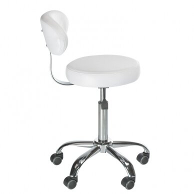 Kosmetologinė meistro kėdutė COSMETIC BEAUTY STOOL LEGO WHITE 3