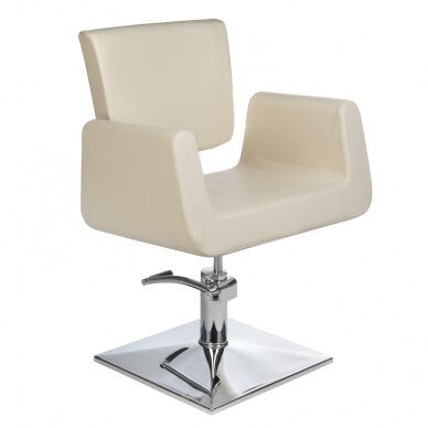 Frizieru krēsls PROFESSIONAL HAIRDRESSING CHAIR VITO HELSINKI CREAM