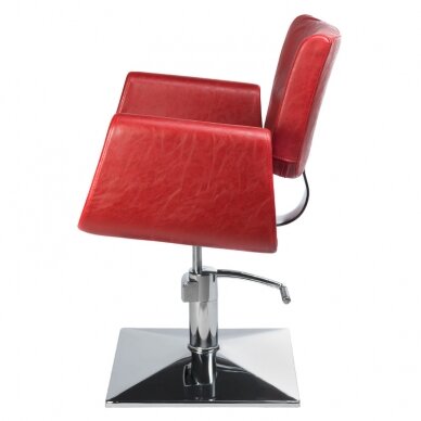 Fotel fryzjerski PROFESSIONAL HAIRDRESSING CHAIR VITO HELSINKI RED 1