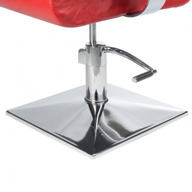 Friseurstuhl PROFESSIONAL HAIRDRESSING CHAIR VITO HELSINKI RED 3