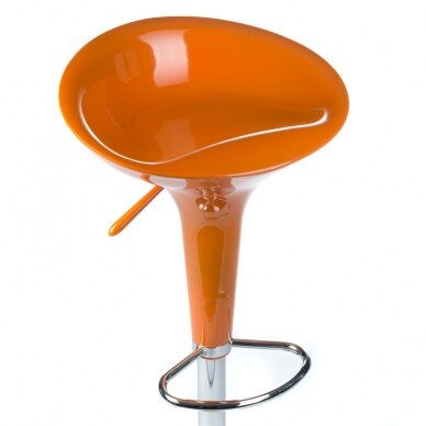 Bar stool AMBIANCE CHROME ORANGE 1