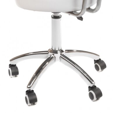 Kosmetologinė meistro kėdutė COSMETIC BEAUTY STOOL PRACTIC SKANDI WHITE 4