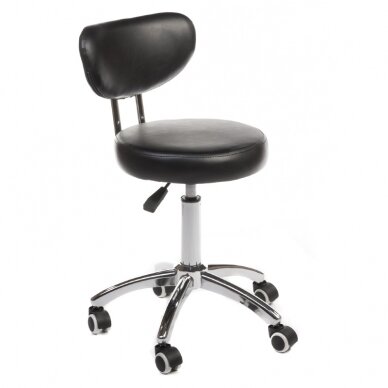 Beautician stool COSMETIC BEAUTY STOOL PRACTIC SKANDI BLACK