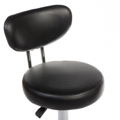 Kosmetologinė meistro kėdutė COSMETIC BEAUTY STOOL PRACTIC SKANDI BLACK 2