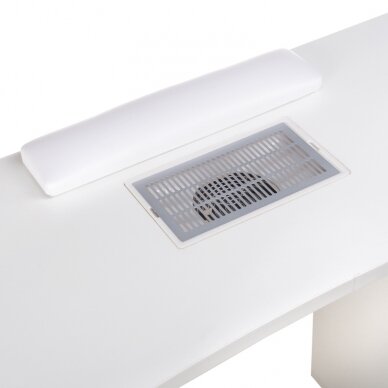 Manikiūro stalas su dulkių surinkėju MANICURE DESK PRACTIC WHITE 3