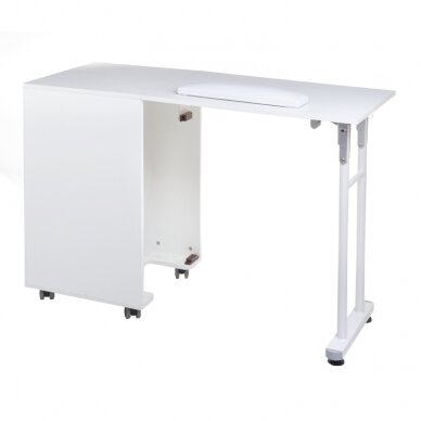 Складной стол косметолога FOLDING MANICURE DESK 2IN1 WHITE 2