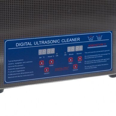 Ultrasonic cleaning device Pro Steel Ultra 6000ml 200W 3