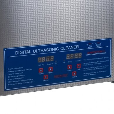 Ultrasonic cleaning device Pro Steel Ultra 19l 600W 1