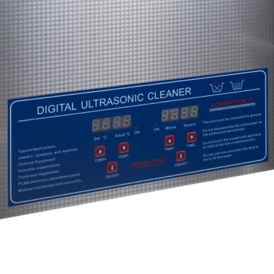 Ultrasonic cleaning device Pro Steel Ultra 22l 600W 1