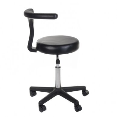 Taboret kosmetyczny COSMETIC BEAUTY STOOL CH049 BLACK 1