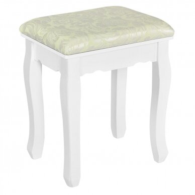 Make-up table with mirror and stool MIRA WHITE 5