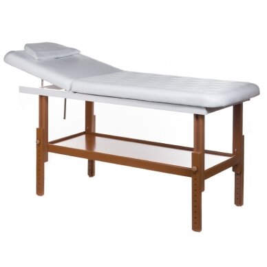 Stationary massage table PRO 8420 (White)