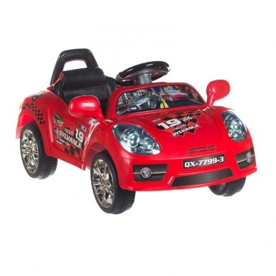 Friseurstuhl für Kinder SPEED RED 1