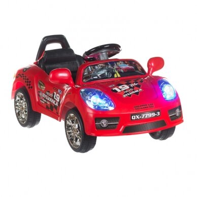 Friseurstuhl für Kinder SPEED RED 2