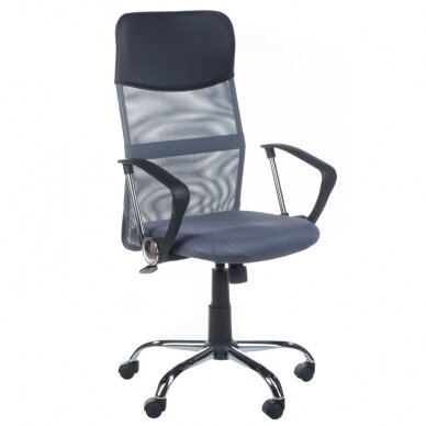 Biroja krēsls uz riteņiem OFFICE CHAIR BASIC DARKGREY