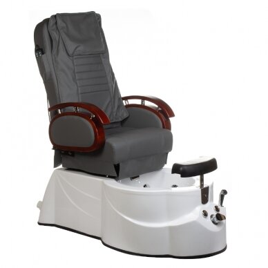 Pedicure chair with foot bath BR-3820D Grey