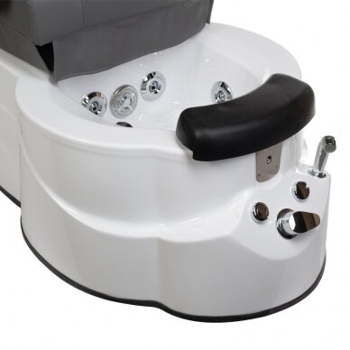 Pedicure chair with foot bath BR-3820D Grey 5