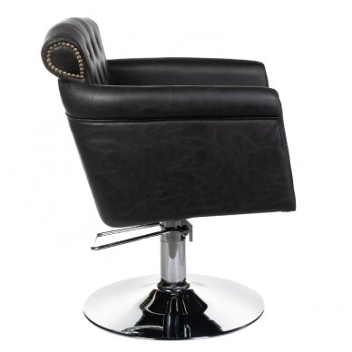 Fotel fryzjerski PROFESSIONAL HAIRDRESSING CHAIR ALBERTO BERLIN BLACK 1