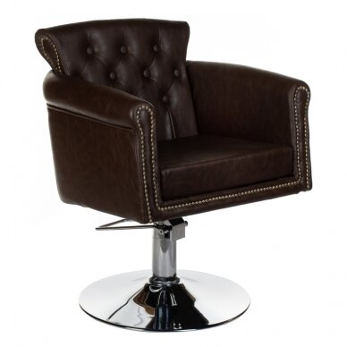 Hairdressing chair PROFESSIONAL BARBER CHAIR ALBERTO BERLIN BROWN