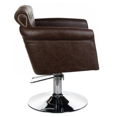 Frizieru krēsls PROFESSIONAL HAIRDRESSING CHAIR ALBERTO BERLIN BROWN 1