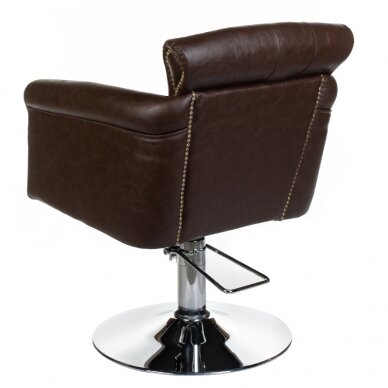 Fotel fryzjerski PROFESSIONAL HAIRDRESSING CHAIR ALBERTO BERLIN BROWN 2