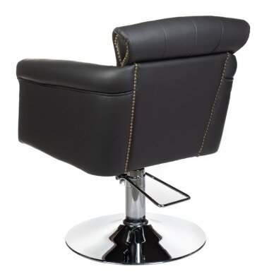 Kirpyklos kėdė PROFESSIONAL HAIRDRESSING CHAIR ALBERTO BERLIN DARK GREY 2