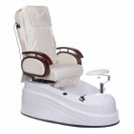 Pedikiūro krėslas su pėdų vonele BR-2307 Cream