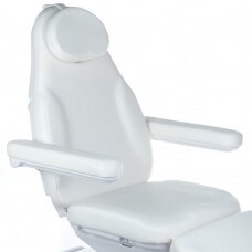 Kosmetologin tuoli MAZARO ELECTRIC ARMCHAIR 3 MOTOR WHITE