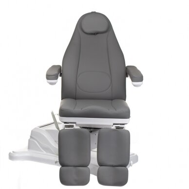 Kosmetologinis krėslas MAZARO ELECTRIC ARMCHAIR PEDI 4 MOTOR GREY 1