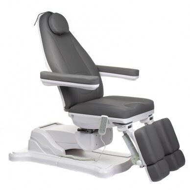 Krzesło kosmetyczne MAZARO ELECTRIC ARMCHAIR PEDI 3 MOTOR GREY