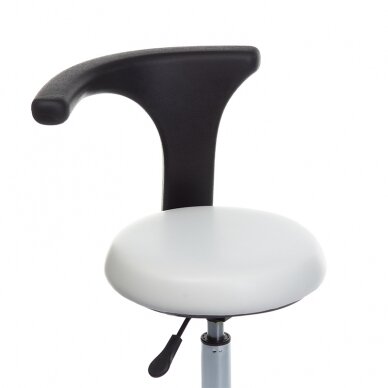 Kosmetoloģijas taburete COSMETIC PROFESSIONAL BEAUTY STOOL BDY915 WHITE 1