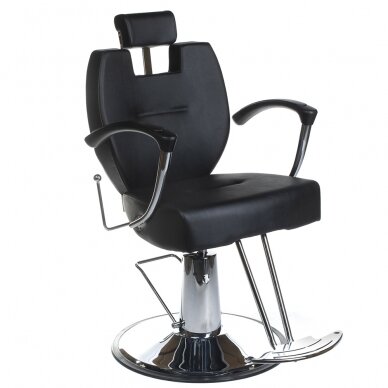 Hairdressing chair PROFESSIONAL BARBER CHAIR HEKTOR BRUSSEL BLACK