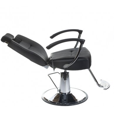 Hairdressing chair PROFESSIONAL BARBER CHAIR HEKTOR BRUSSEL BLACK 1