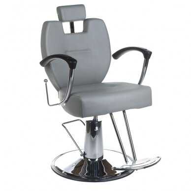 Juuksuritool PROFESSIONAL BARBER CHAIR HEKTOR BRUSSEL LIGHT GREY