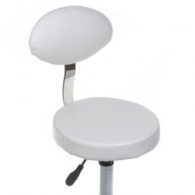 Kosmetologinė meistro kėdutė COSMETIC BEAUTY STOOL PRACTIC WHITE 2