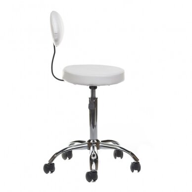 Kosmetologinė meistro kėdutė COSMETIC BEAUTY STOOL PRACTIC WHITE 1