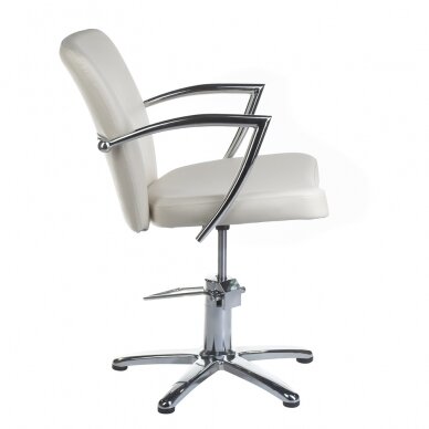 Kirpyklos kėdė PROFESSIONAL HAIRDRESSING CHAIR LIVIO BRUSSEL CREAM 1