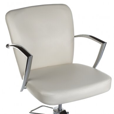 Kirpyklos kėdė PROFESSIONAL HAIRDRESSING CHAIR LIVIO BRUSSEL CREAM 3