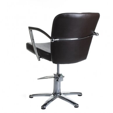 Fotel fryzjerski PROFESSIONAL HAIRDRESSING CHAIR LIVIO BRUSSEL BROWN 2